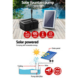 Fountain & Ponds Accessories: Gardeon Solar Pond Pump with Filter Box 4.6FT
