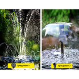 Fountain & Ponds Accessories: Gardeon Solar Pond Pump with Filter Box 4.6FT