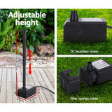 Fountain & Ponds Accessories: Gardeon Solar Pond Pump Submersible Water Fountain Kit 6.1FT