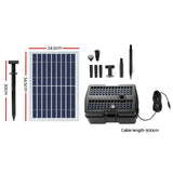 Fountain & Ponds Accessories: Gardeon Solar Pond Pump Water Fountain Filter Box Submersible Outdoor Pool 6.6FT