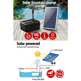 Fountain & Ponds Accessories: Gardeon Solar Pond Pump Water Fountain Filter Box Submersible Outdoor Pool 6.6FT