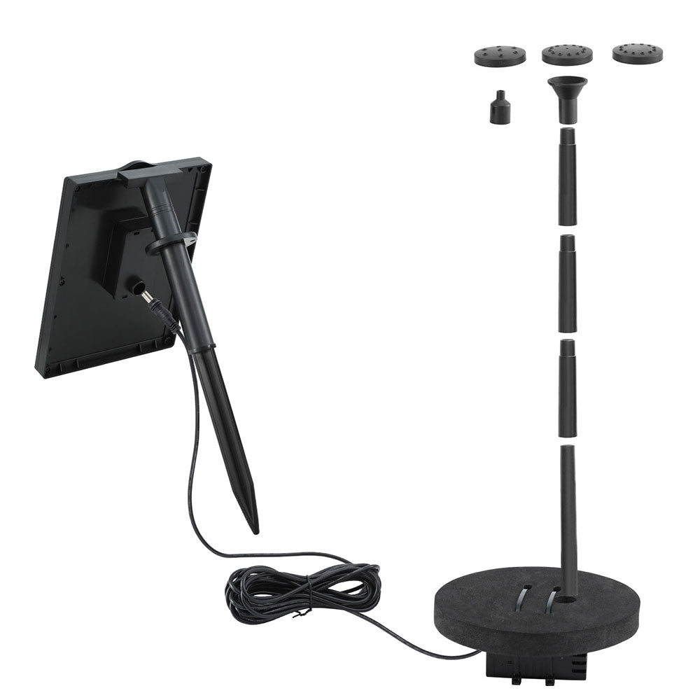 Fountains & Ponds: Gardeon Solar Pond Pump Water Fountain Submersible Floating Bird Bath 190L/H