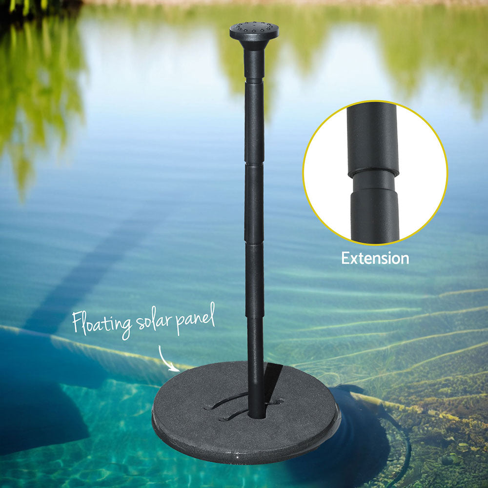 Fountains & Ponds: Gardeon Solar Pond Pump Water Fountain Submersible Floating Bird Bath 190L/H
