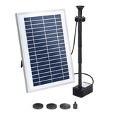 Fountain & Ponds Accessories: Gardeon Solar Pond Pump Submersible Water Fountain with Battery LED Lights 4.4FT