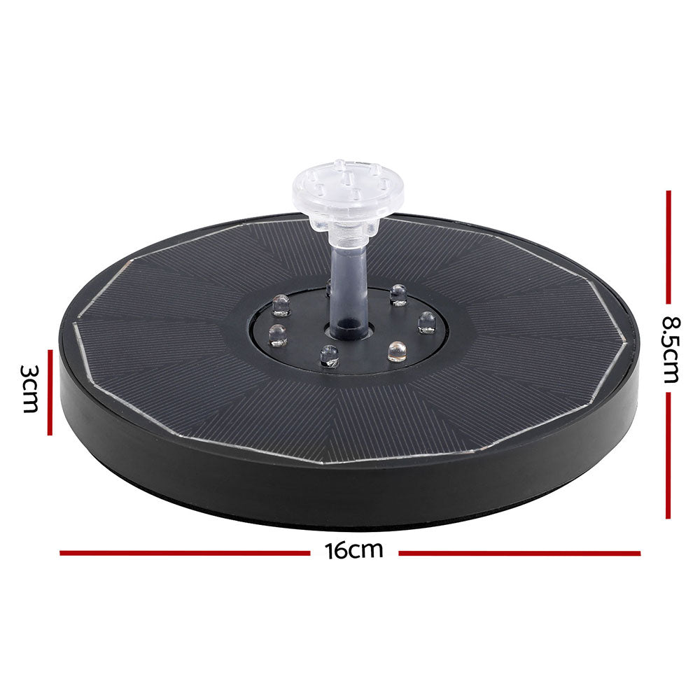 Fountains & Ponds: Gardeon Floating Solar Pond Water Fountain Pump Outdoor Fountains LED Light