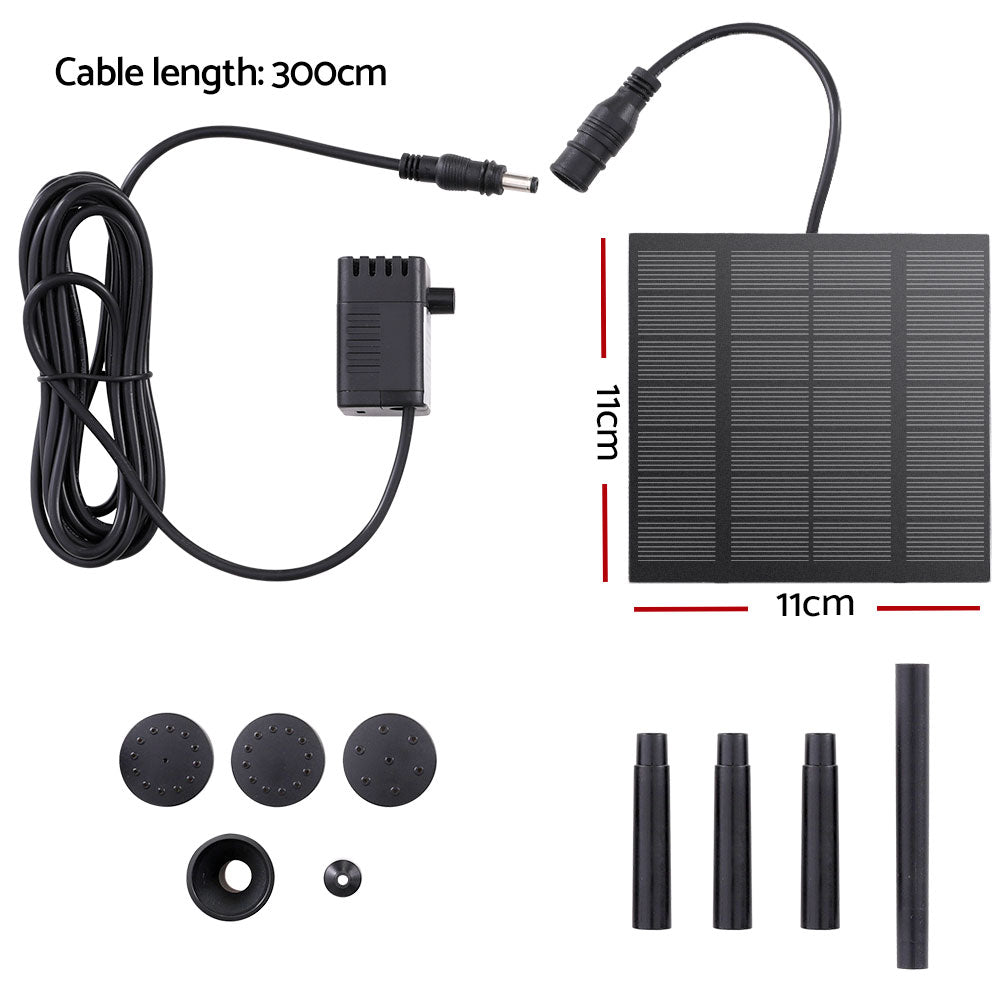 Fountain & Ponds Accessories: Gardeon Solar Pond Pump Submersible Water Fountain Kit 2.6FT