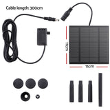 Fountain & Ponds Accessories: Gardeon Solar Pond Pump Submersible Water Fountain Kit 2.6FT