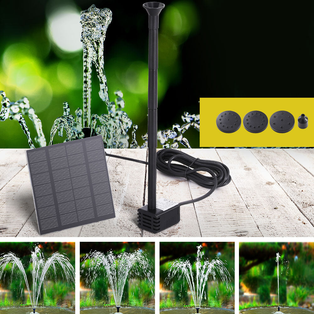Fountain & Ponds Accessories: Gardeon Solar Pond Pump Submersible Water Fountain Kit 2.6FT