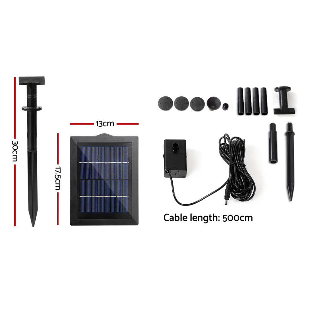 Fountain & Ponds Accessories: Gardeon Solar Pond Pump Submersible Water Fountain Kit 4FT