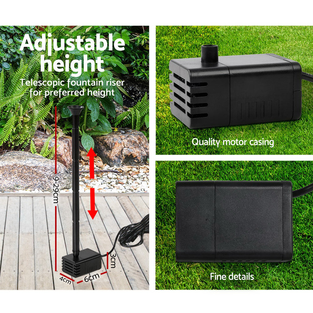 Fountain & Ponds Accessories: Gardeon Solar Pond Pump Submersible Water Fountain Kit 4FT