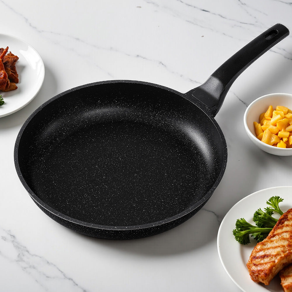 Skillets & Frying Pans: 5-Star Chef Non Stick Frying Pan Cast Aluminium Steak Skillet BBQ Cookware 30cm