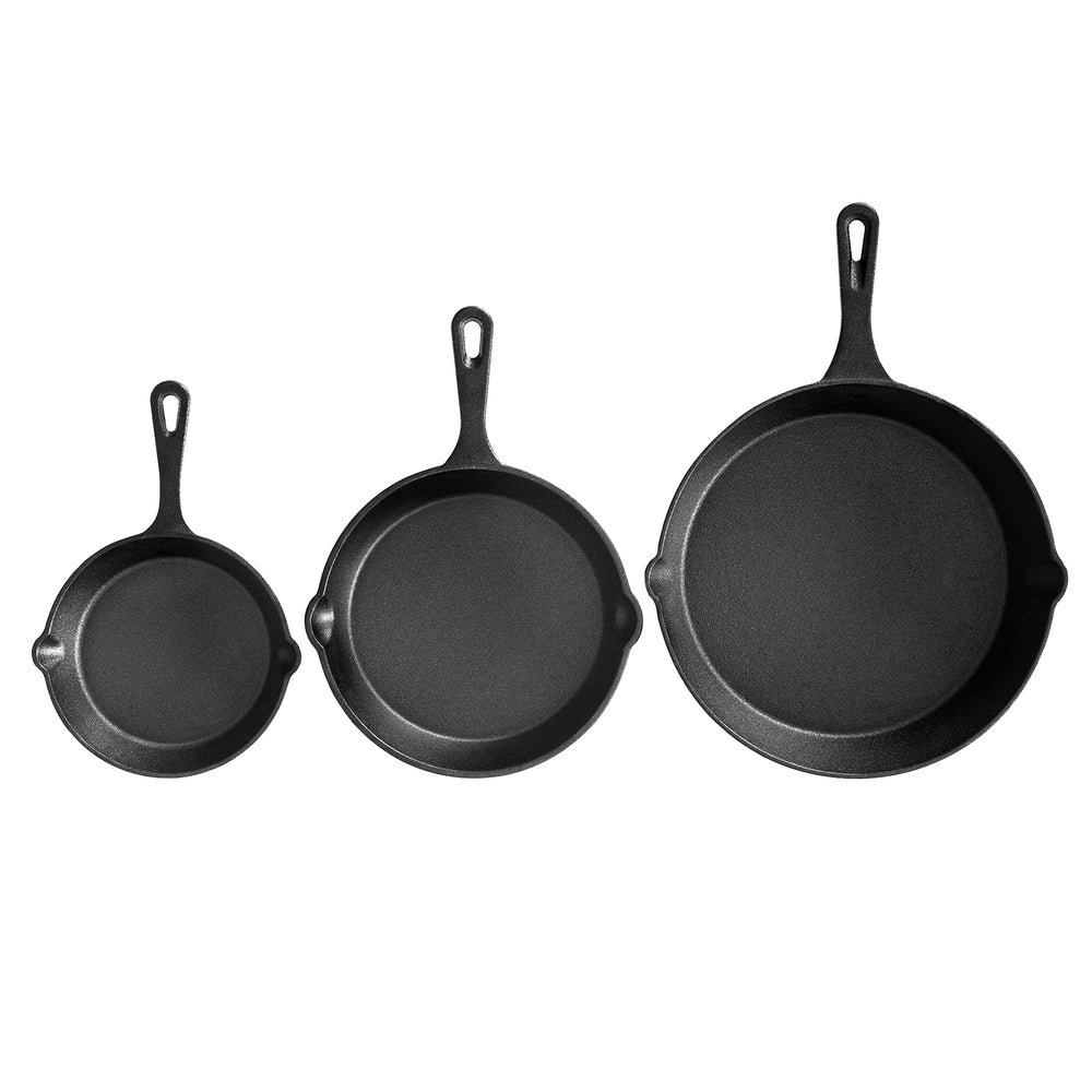 Skillets & Frying Pans: 5-star chef Non Stick Frying Pan Cast Iron 3PCS
