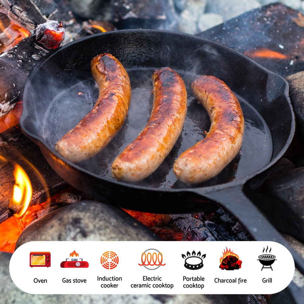 Skillets & Frying Pans: 5-star chef Non Stick Frying Pan Cast Iron 3PCS
