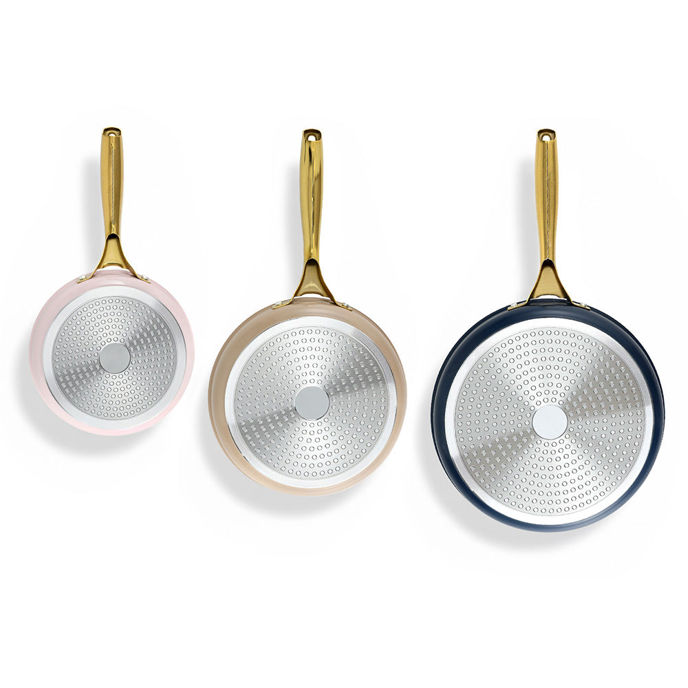 Skillets & Frying Pans: 5-star Chef Frying Pan 3PCS Shades Frypan Set Ceramic Coating Multi Colour