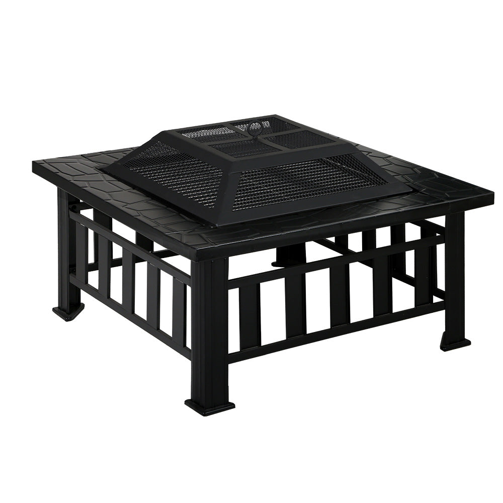 BBQ Tools: Grillz Fire Pit BBQ Grill 2-In-1 Table