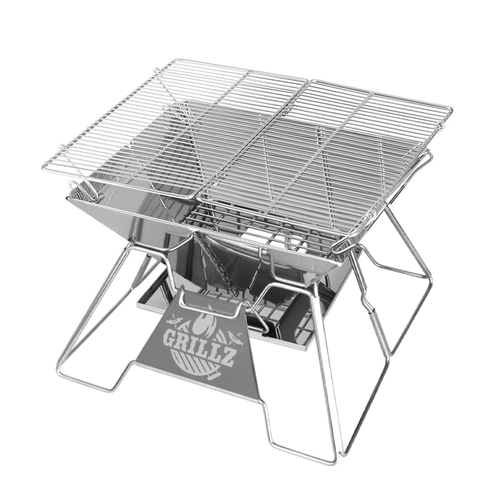 BBQ Tools: Grillz Fire Pit BBQ Grill with Carry Bag Portable