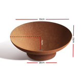 Fire Pits: Grillz Fire Pit Bowl Cast Iron Rustic 70cm