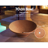 Fire Pits: Grillz Fire Pit Bowl Cast Iron Rustic 70cm