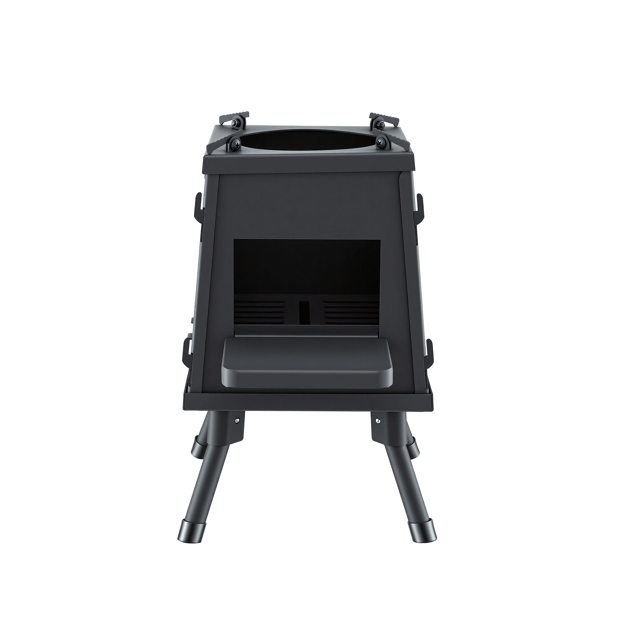Grillz Fire Pit BBQ Portable Outdoor Fireplace Metal Camping Stove for Boiling Water, BBQ, Picnics