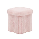 Ottomans & Footstools: Artiss Storage Ottoman Foot Stool Foldable Pink