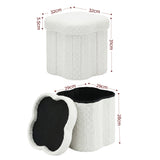 Ottomans & Footstools: Artiss Storage Ottoman Foot Stool Foldable White