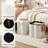 Ottomans & Footstools: Artiss Storage Ottoman Foot Stool Foldable White