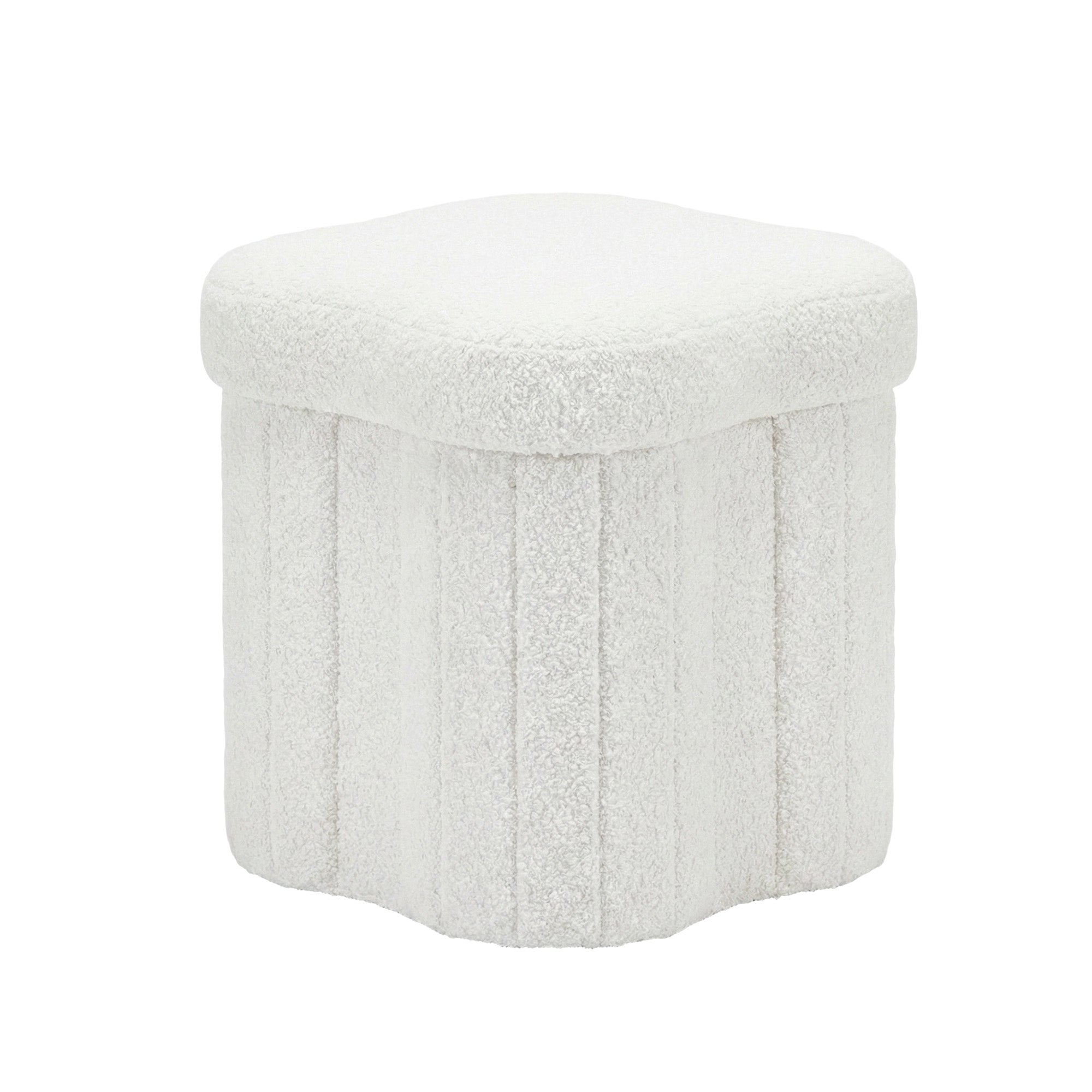 Ottomans & Footstools: Artiss Storage Ottoman Foot Stool Foldable White