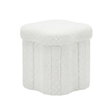 Ottomans & Footstools: Artiss Storage Ottoman Foot Stool Foldable White