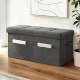 Ottomans & Footstools: Artiss Storage Ottoman Foot Stool Rest Foldable
