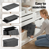 Ottomans & Footstools: Artiss Storage Ottoman Foot Stool Rest Foldable