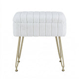 Artiss Storage Ottoman Vanity Foot Stool White