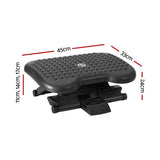 Massage Chairs: Artiss Foot Rest Stool Office Under Desk Angle Adjustable Footrest Massage Black