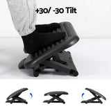 Massage Chairs: Artiss Foot Rest Stool Office Under Desk Angle Adjustable Footrest Massage Black