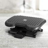 Massage Chairs: Artiss Foot Rest Stool Office Under Desk Angle Adjustable Footrest Massage Black
