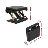 Massage Chairs: Artiss Foot Rest Stool Office Under Desk Fold Footrest Massage Cushion Pad Black