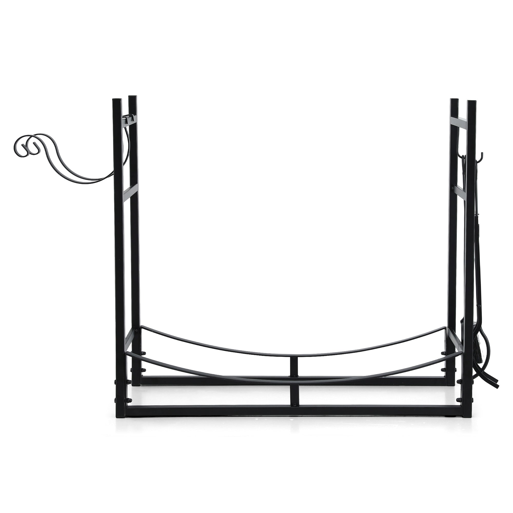 Gardening Accessories: Gardeon Firewood Rack 84cm Wood Rack Firewood Storage Indoor Outdoor Black
