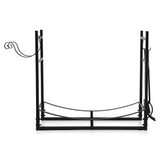 Gardening Accessories: Gardeon Firewood Rack 84cm Wood Rack Firewood Storage Indoor Outdoor Black