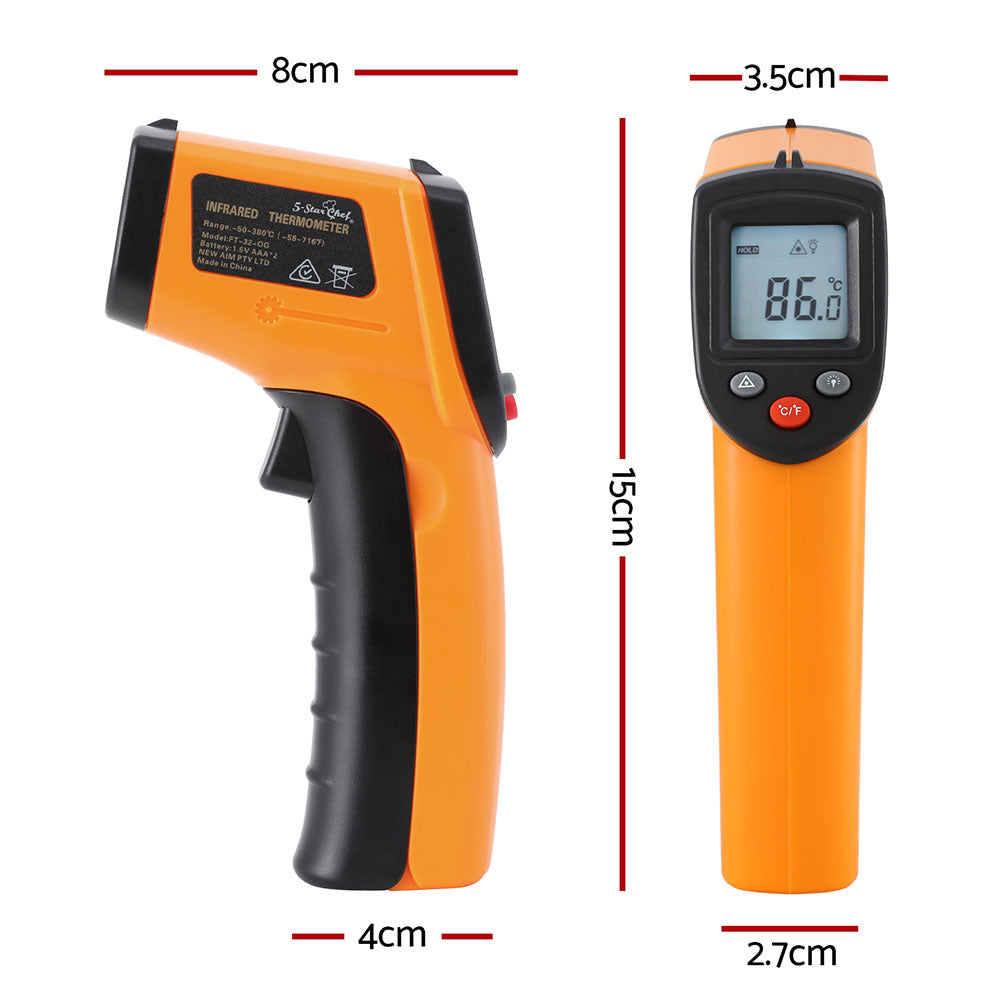 Speciality Appliances: 5-star Chef Laser Infrared Thermometer Food Digital Temperature Gun Smoker Pizza BBQ