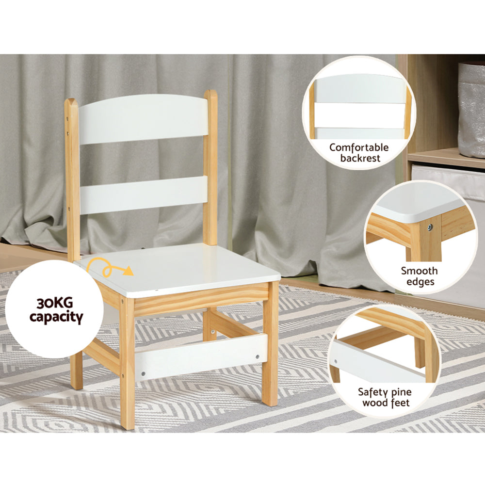Kid's Bookcases & Shelves: Keezi 2PCS Kids Table and Chairs Set Study Activity Toys Storage Desk Drawer