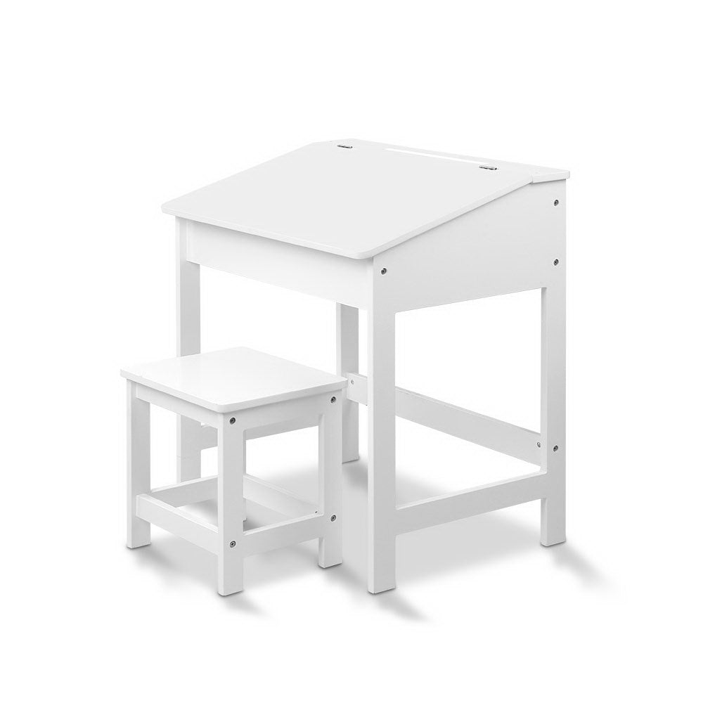 Kid's Desks: Keezi 2PCS Kids Table and Chairs Set Activity Children Playing Toys Study Desk