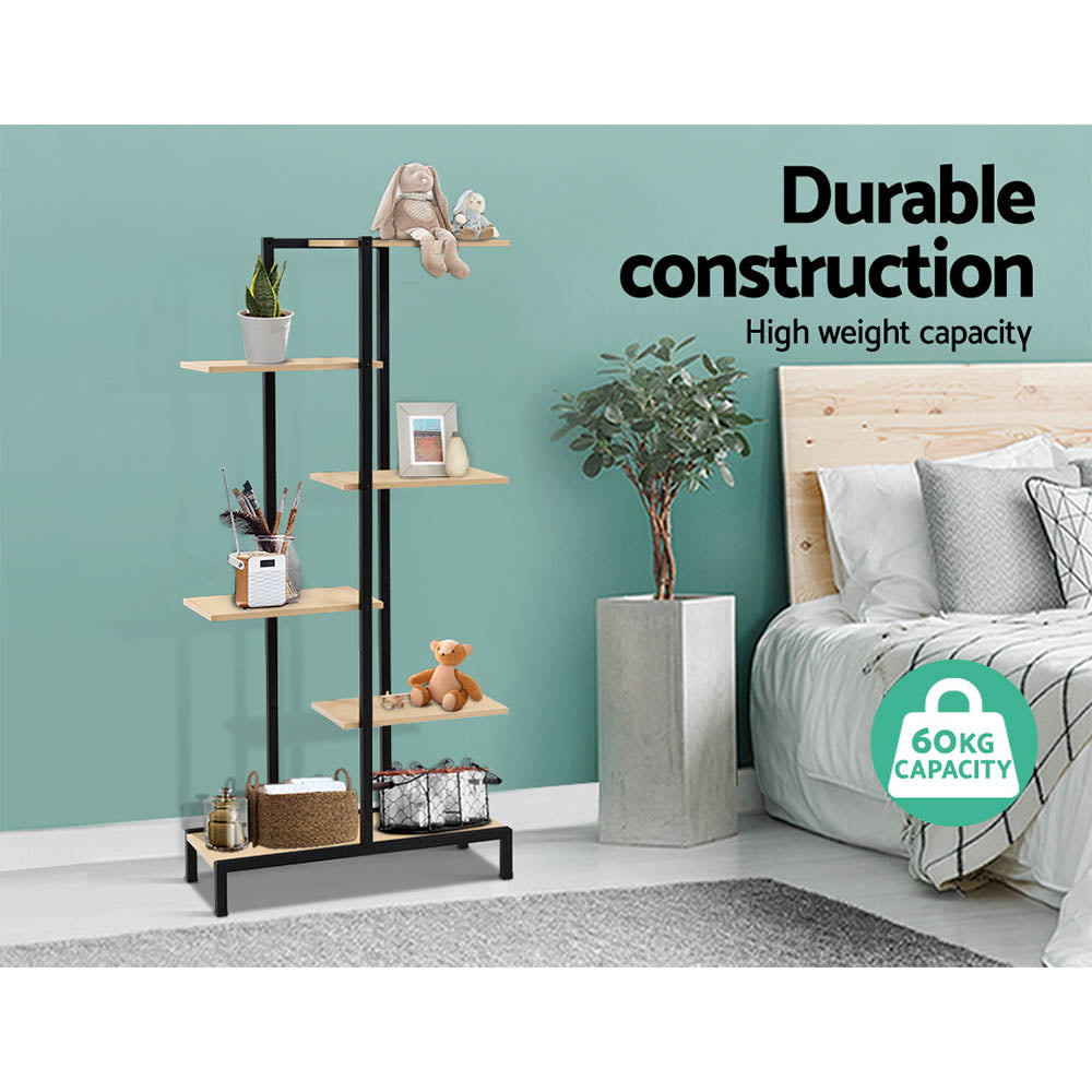 Pots, Planters & Accessories: Artiss Plant Stand 6 Tier Metal Zigzag Flower Pot Shelf