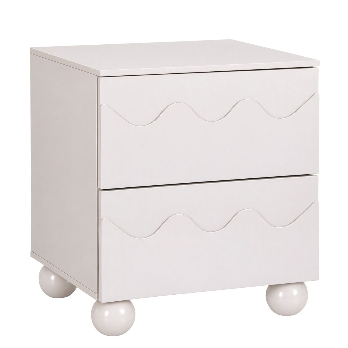 Artiss Bedside Table Nightstand 2 Drawers Storage Side Cabinet Beige