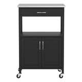 Artiss Kitchen Island Trolley Rolling Serving Cart Storage Drawer Cupboard 60cm