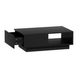 Coffee Tables: Artiss Coffee Table Led Lights Black