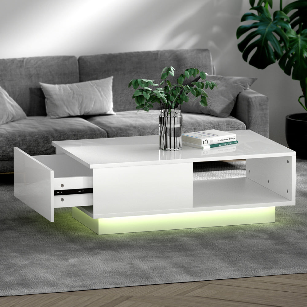Night Lights & Ambient Lighting: Artiss Coffee Table Led Lights White