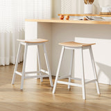 Artiss 2x Bar Stools Wooden Chairs Oak