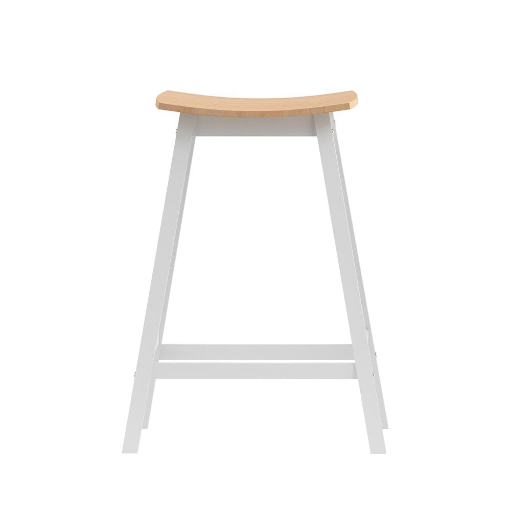 Table & Bar Stools: Artiss 2x Bar Stools Wooden Chairs Oak