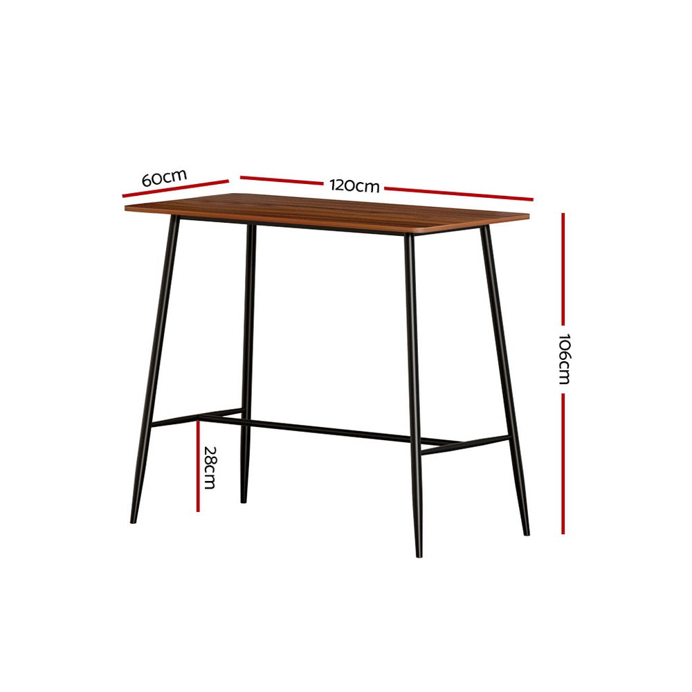 Dining Tables: Artiss Halle Bar Table 120CM Rectangular
