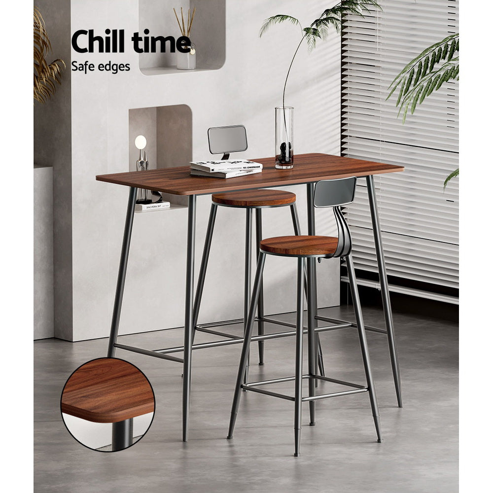 Dining Tables: Artiss Halle Bar Table 120CM Rectangular