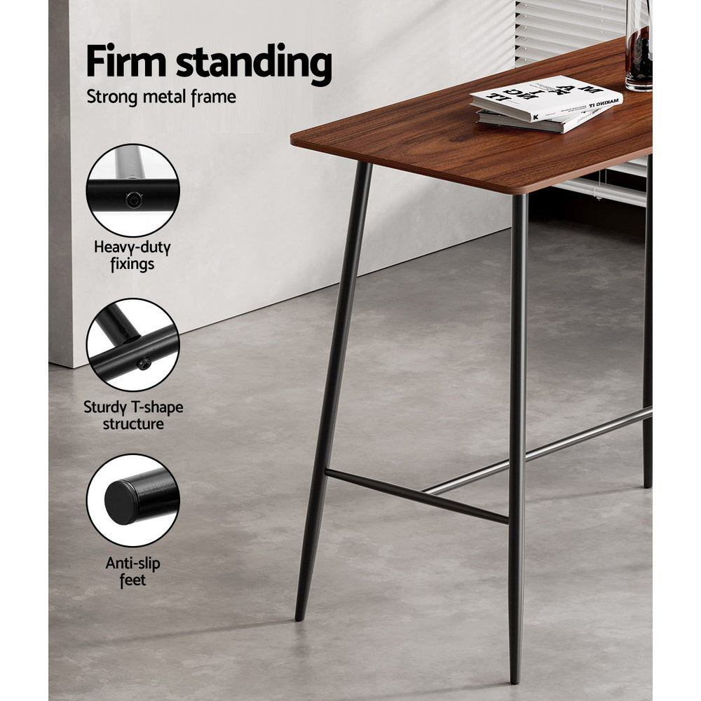Dining Tables: Artiss Halle Bar Table 120CM Rectangular